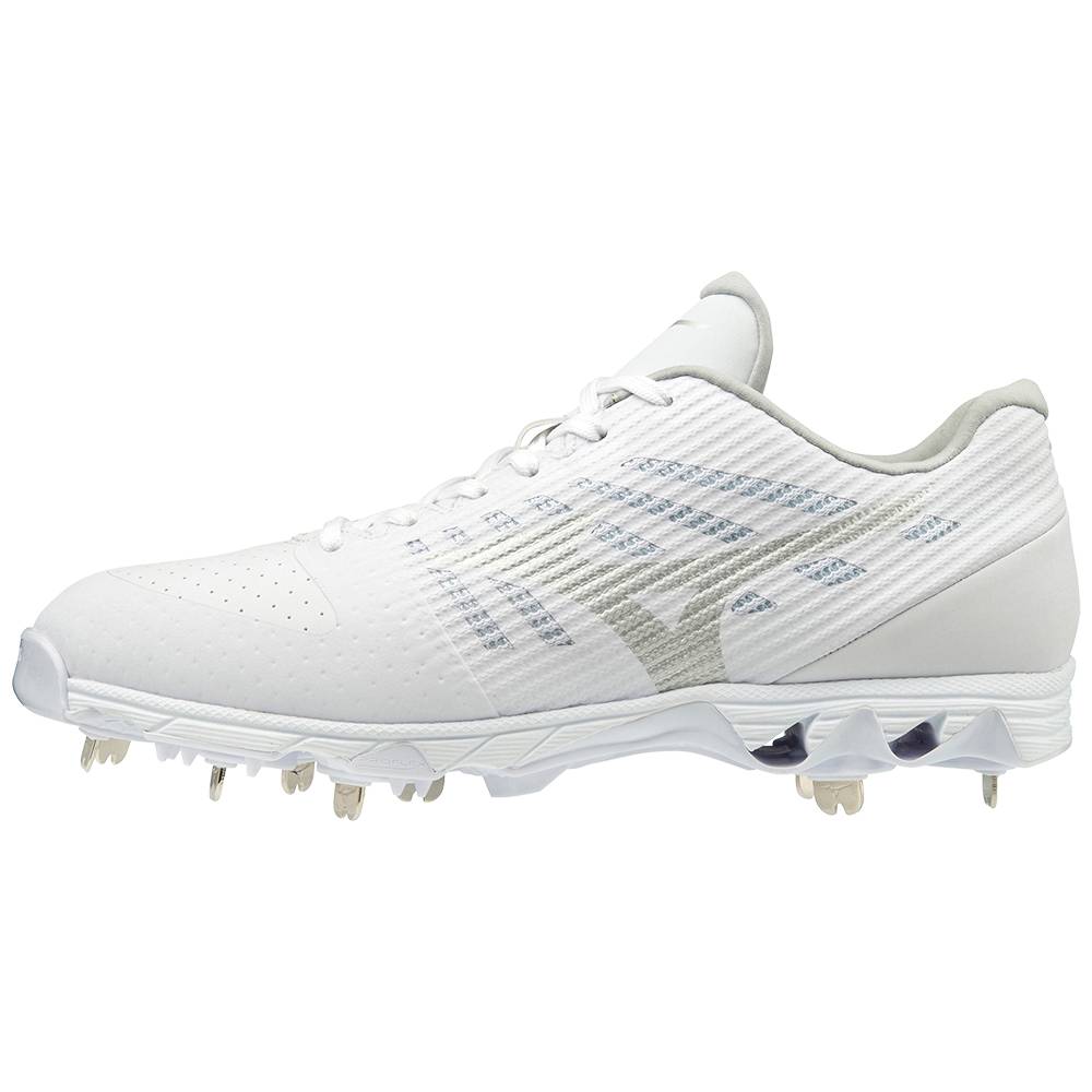 Scarpe Baseball Mizuno 9-Spike Ambition Basse Metal Uomo - Bianche - 49135-YSEM